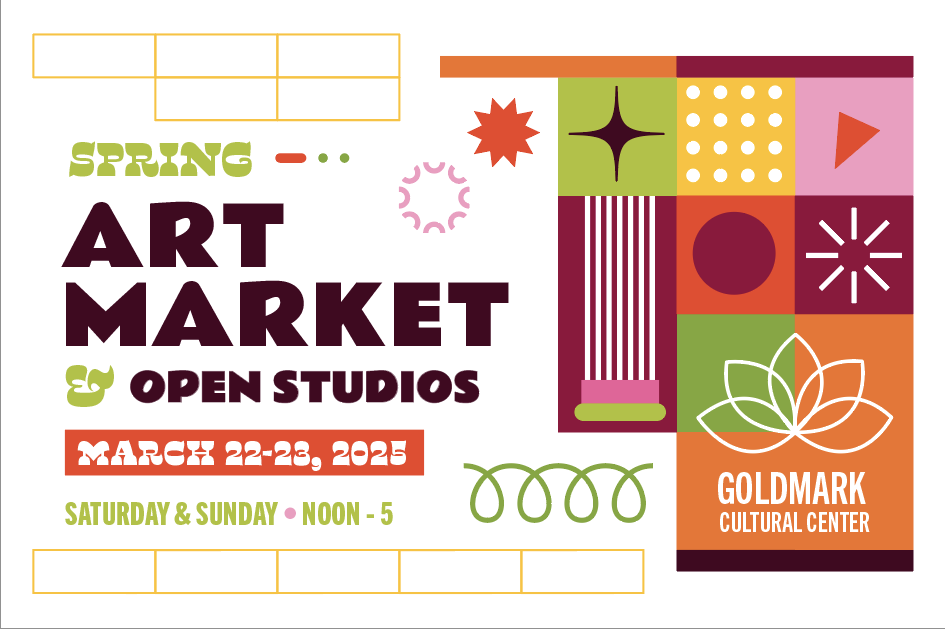 Join us on Saturday, March 22, and Sunday, March 23, from 12 to 5pm each day at the Goldmark Cultural Center for our Spring Art Walk!