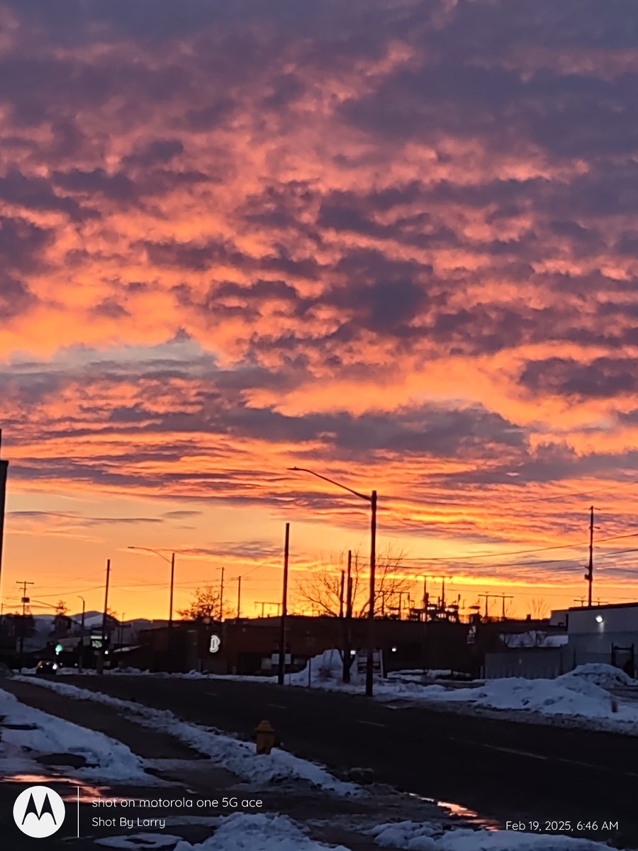 Sunrise this morning.