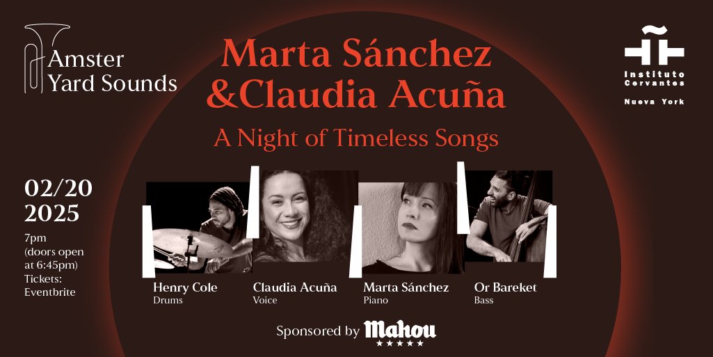 🎹El 20 de febrero, inauguramos #AmsterYardSounds, un nuevo ciclo de conciertos de #jazz, comisariados por la pianista española Marta Sánchez.

🎟️ Consigue tu entrada: amsteryardsoundsFeb20.eventbrite.com