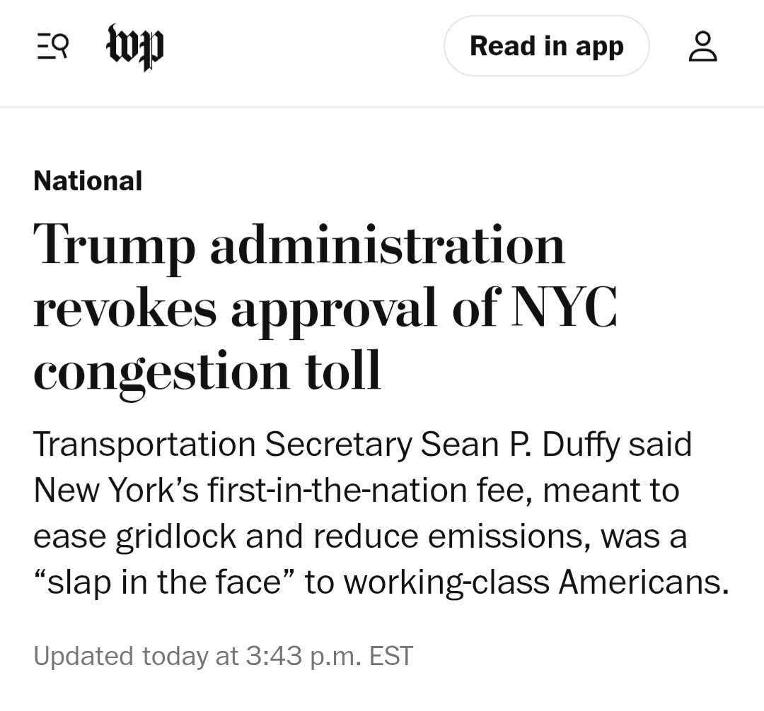 #States'Rights? #congestionpricing