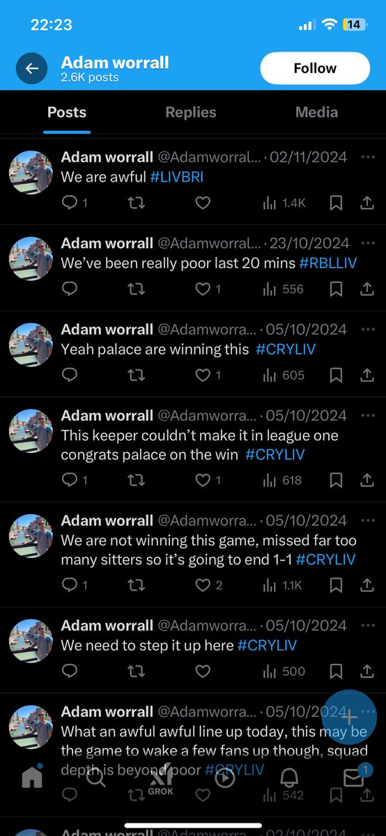 LFCchip's tweet photo. @Adamworrall14 @Andrew_Heaton Mate the absolute state of this you absolute weapon. Fucking lighten up lad are you only able to whinge and moan about everything when we aren’t winning 5-0 every week. Alls you do is complain are you even happy when we win? https://t.co/flAdY4ynnV
