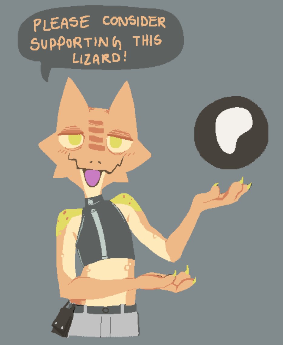 MaridianSnack's tweet image. Reluctant to open this, but if you would like to support this Canadian lizard doing what he loves, please consider!
I plan to expand with more tiers in the future if people want to see more! For now HD illustrations and time lapses. Check thread for more details