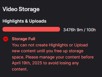 Meathamski's tweet image. I was saving a lot of vods of 3+ hour sessions so i could go back and make videos when i had time. The organization was god awful on twitch.

Doesn't youtube have a limit on hour long videos being uploaded too?