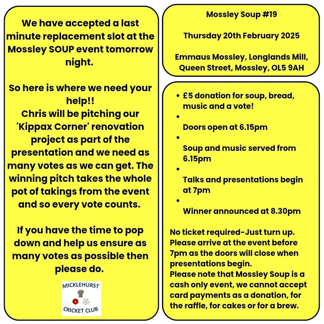 📢🚨URGENT HELP REQUIRED 🚨📢

Please read, share and make the event if you can. Every vote counts

Upthemick 🏏🏏