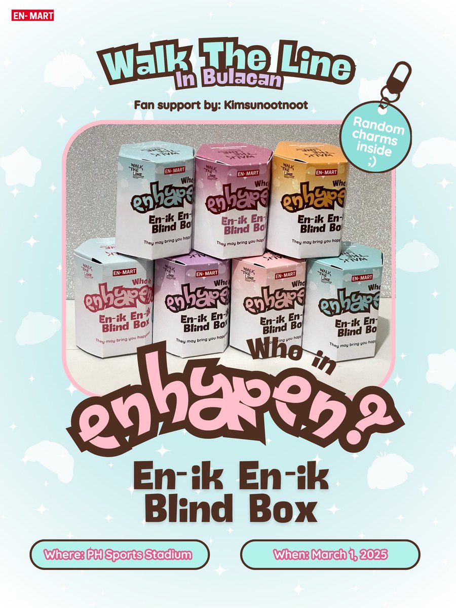 ˚✧˳⁺⁎ En-ik En-ik Blind Box ⁎⁺˳✧༚
fan support by: <a href="/kimsunootnoot/">ey</a>

✧ like &amp; rt
✧ 1:1 | limited qty

see u thereee!

#WALKTHELINE_IN_BULACAN #ENHYPEN