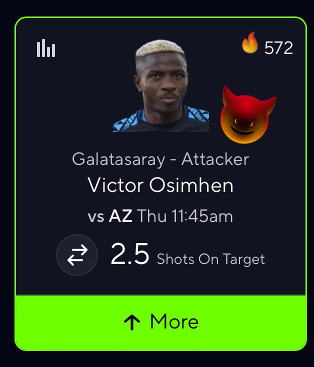 Let’s cash another demon prop tomorrow 
1/1✅ let’s go for 2/2✅

LIKE if you want me to drop a 10x with him