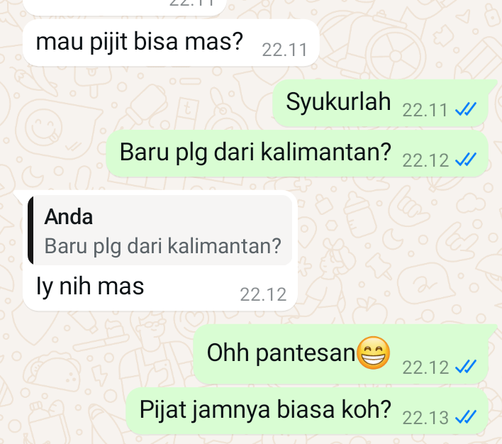 aditia2485's tweet photo. Terimakasih koh sdh ke 8xnya, terimakasih jg dodolnya

#pijatpriakarawang #pijatpriajakarta #pijatcikarang #pijatwanita https://t.co/Uv1i5MdX6A