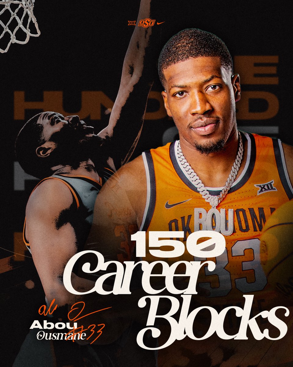 OSU Cowboy Basketball (@osumbb) on Twitter photo ๐๐ข๐ ๐๐จ๐ฎ
Congratulations to <a href="/IamAbouOusmane/">Abou Ousmane</a> on his 1โฃ5โฃ0โฃth career block ๐๐ข๐ ๐๐จ๐ฎ
Congratulations to <a href="/IamAbouOusmane/">Abou Ousmane</a> on his 1โฃ5โฃ0โฃth career block
