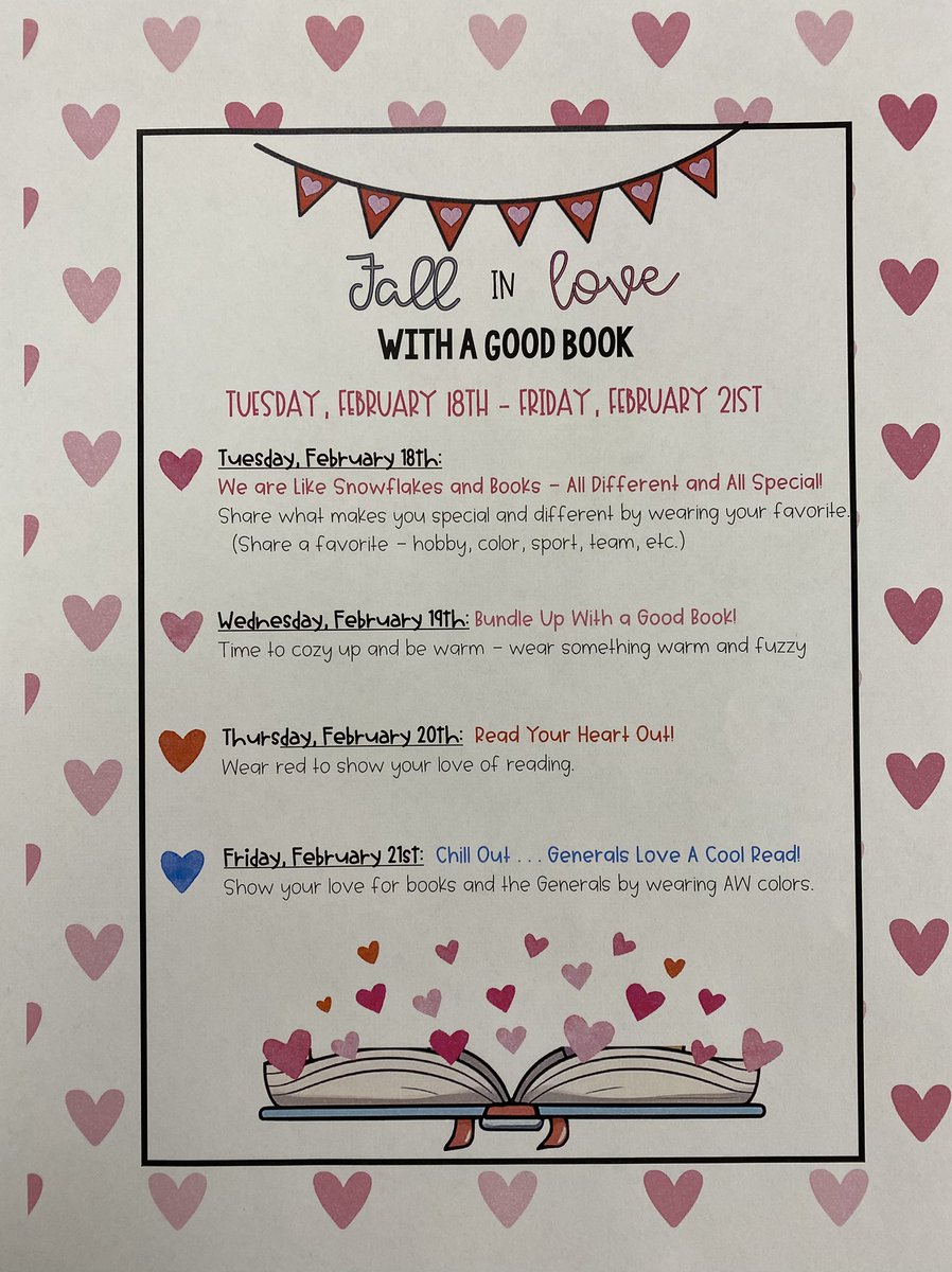 awlswa's tweet image. Wear the color red tomorrow, Thursday, February 20th, and Read Your ♥️ Out! #RightToReadWeek #Literacy 📚📖📕♥️