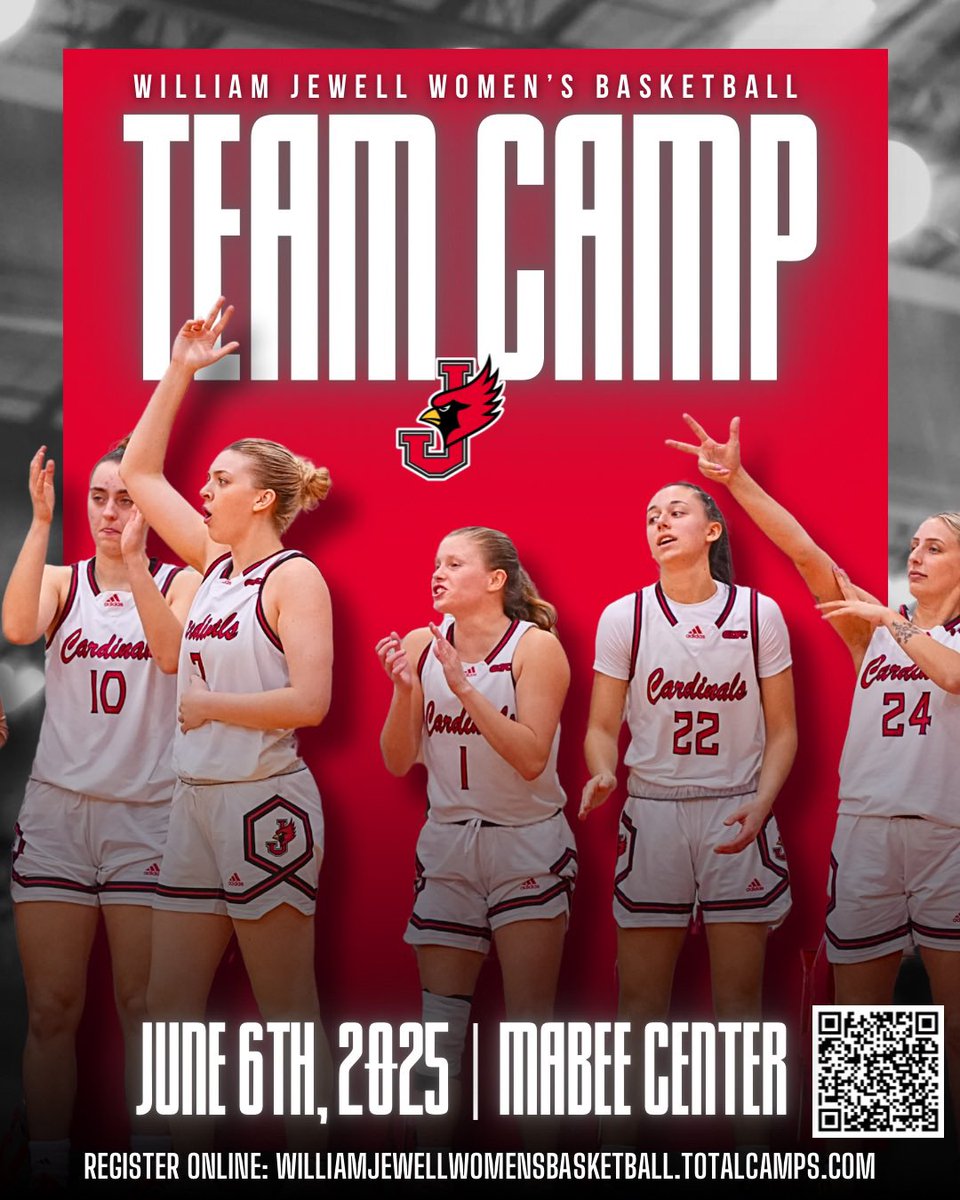 Don’t forget to register for our Team Camp! 

We can’t wait to see everyone this summer 😎

🔗 - …jewellwomensbasketball.totalcamps.com/shop/EVENT