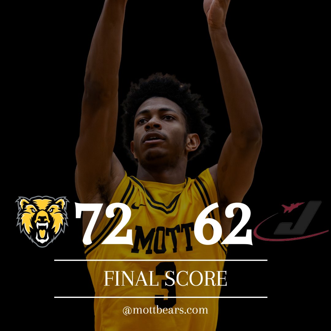 BEARS WIN!! Our Mott Bears came and took the win from the Jackson Jets, Congrats! Our Mott Bears will be back home Saturday, February 22 where they will play Oakland Community College at 3:00 pm. 

GO BEARS!🐻