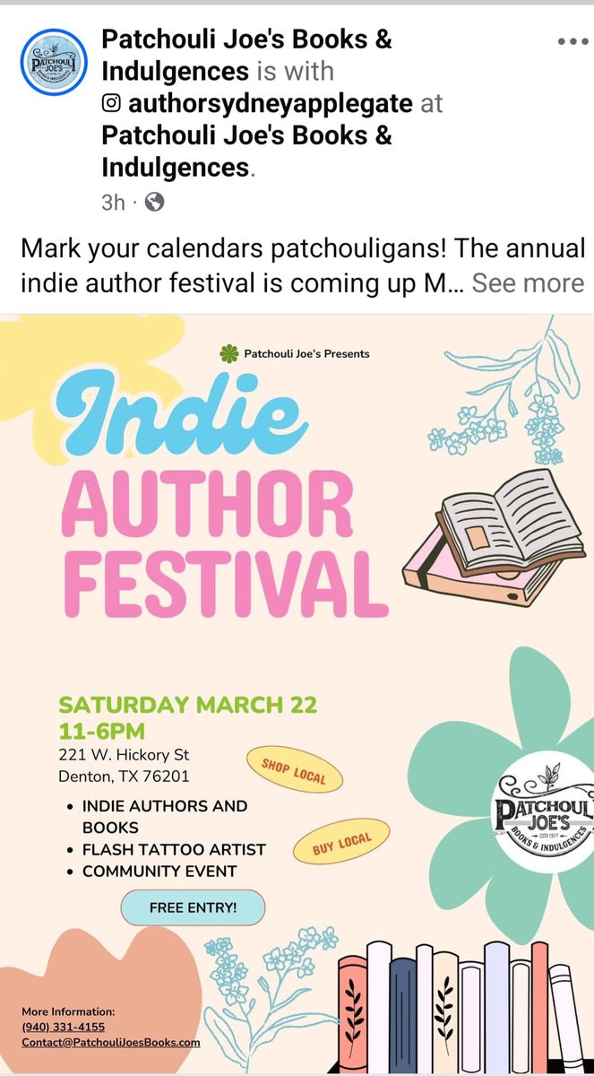 Bernard Lightfoot (@berndogdad) on Twitter photo Family! Fun! Books! Me! Come on out March 22nd to meet some of Texas best Indie writers. Full festival to celebrate some of the best authors around. <a href="/JoePatchouli/">Patchouli Joe</a> <a href="/theotherhouse64/">Tommy Newhouse</a> <a href="/JasmineForUS/">Jasmine Crockett</a> <a href="/CoachP2827/">Kevin Pointer</a> <a href="/CoachOzee/">Kevin Ozee</a> Family! Fun! Books! Me! Come on out March 22nd to meet some of Texas best Indie writers. Full festival to celebrate some of the best authors around. <a href="/JoePatchouli/">Patchouli Joe</a> <a href="/theotherhouse64/">Tommy Newhouse</a> <a href="/JasmineForUS/">Jasmine Crockett</a> <a href="/CoachP2827/">Kevin Pointer</a> <a href="/CoachOzee/">Kevin Ozee</a>