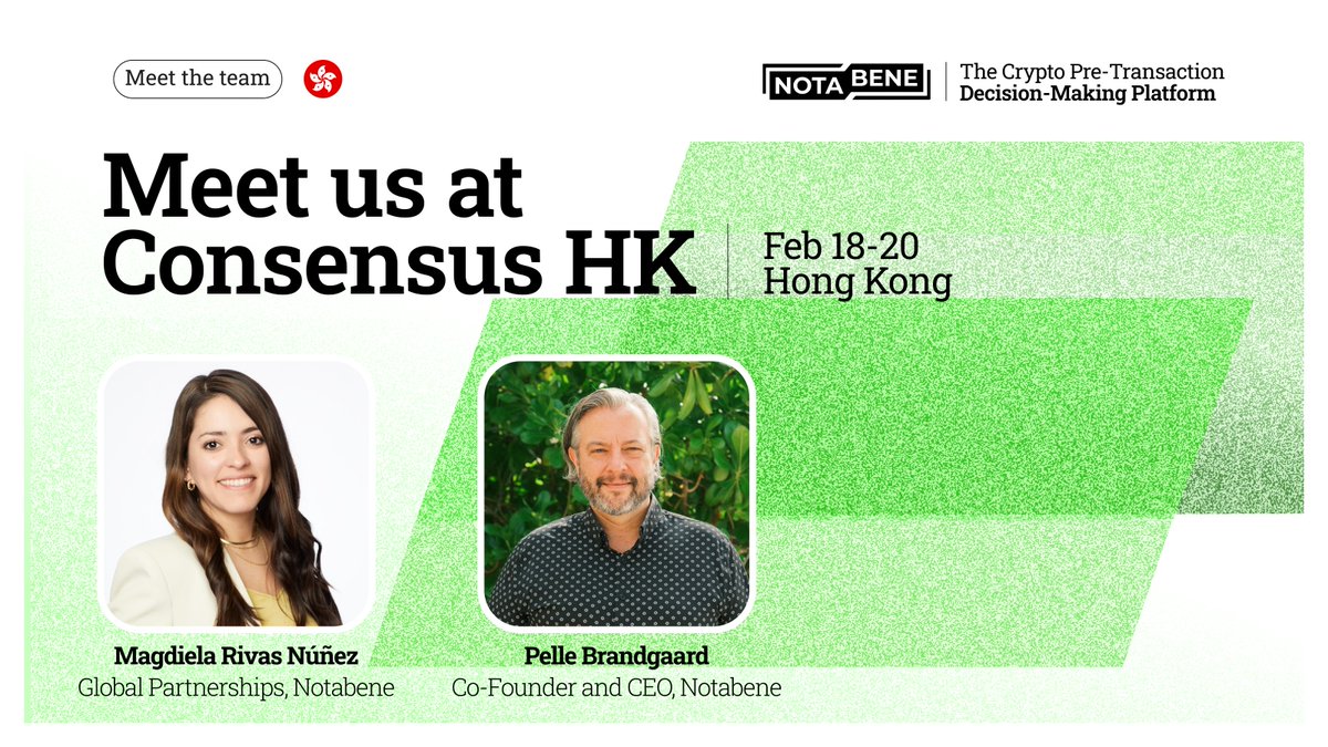 Notabene (@notabene_id) on Twitter photo It's been an amazing week in Hong Kong at <a href="/consensus_hk/">Consensus Hong Kong</a> 🇭🇰
Incredible speakers, events, and networking with innovators from all over the globe! 🌐
Our Happy Hour yesterday with <a href="/Mastercard/">Mastercard</a> was fantastic – thank you to everyone who made it out! We'll be sharing some photos It's been an amazing week in Hong Kong at <a href="/consensus_hk/">Consensus Hong Kong</a> 🇭🇰
Incredible speakers, events, and networking with innovators from all over the globe! 🌐
Our Happy Hour yesterday with <a href="/Mastercard/">Mastercard</a> was fantastic – thank you to everyone who made it out! We'll be sharing some photos