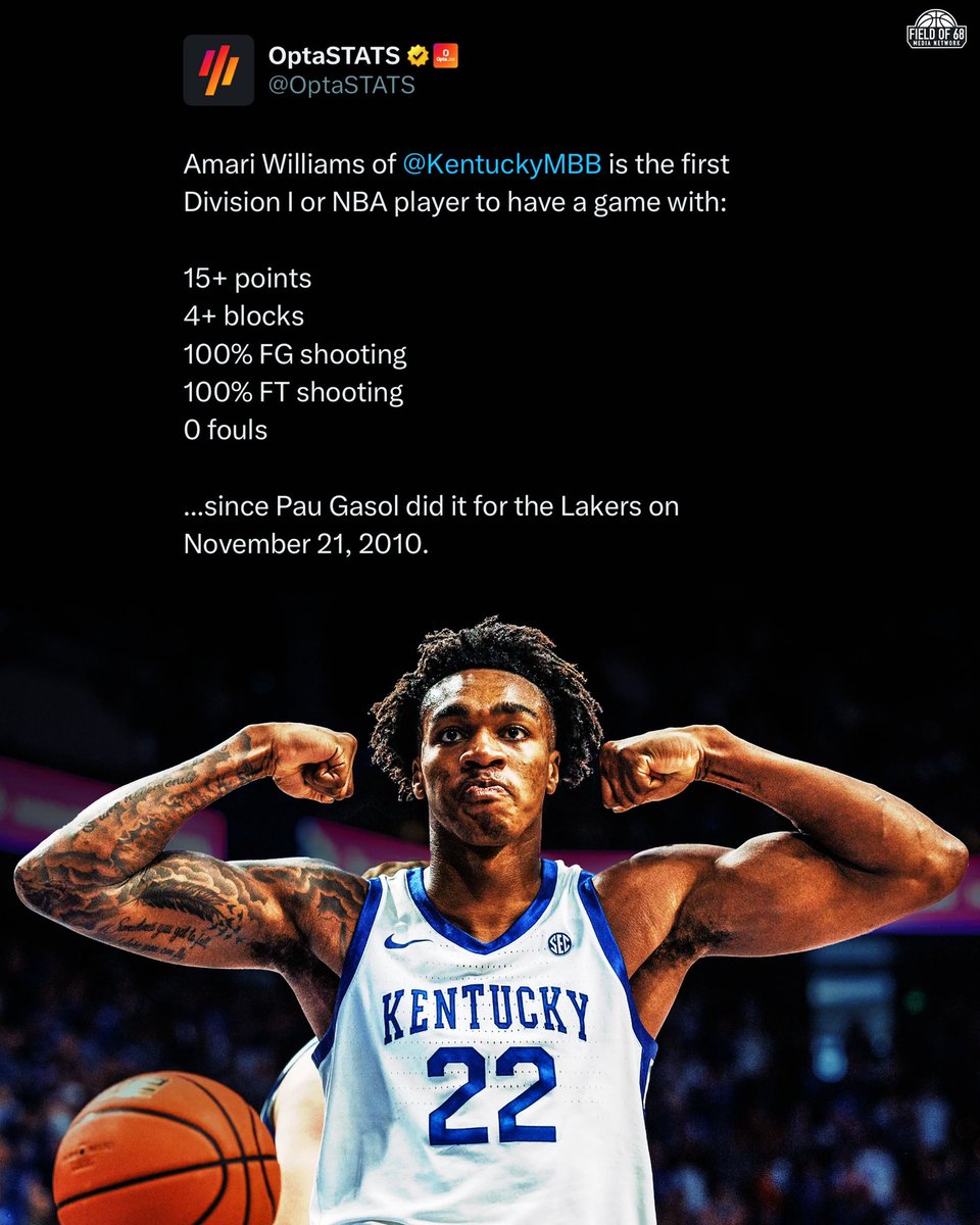 TheFieldOf68's tweet image. Amari literally couldn’t miss @KentuckyMBB 👀