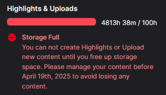 Thanks <a href="/Twitch/">Twitch</a>. Now I need to drop everything else I do with my life and spend the next 2 months uploading playthroughs to youtube...