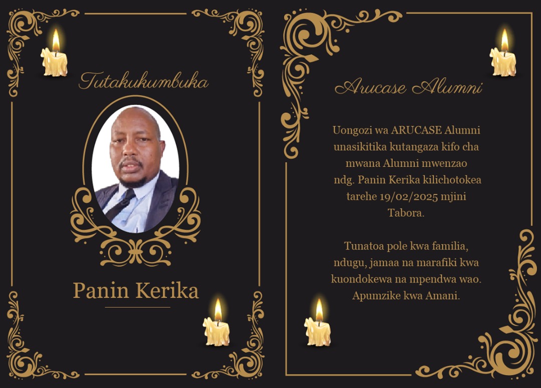 AlumniArusha's tweet photo. DEATH ANNOUNCEMENT #RIP https://t.co/PW3KEVpvOZ