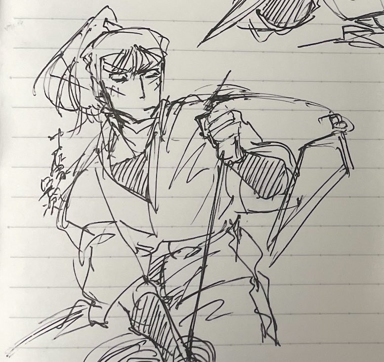 真面目な六ろも描きましたのよ☺️ 