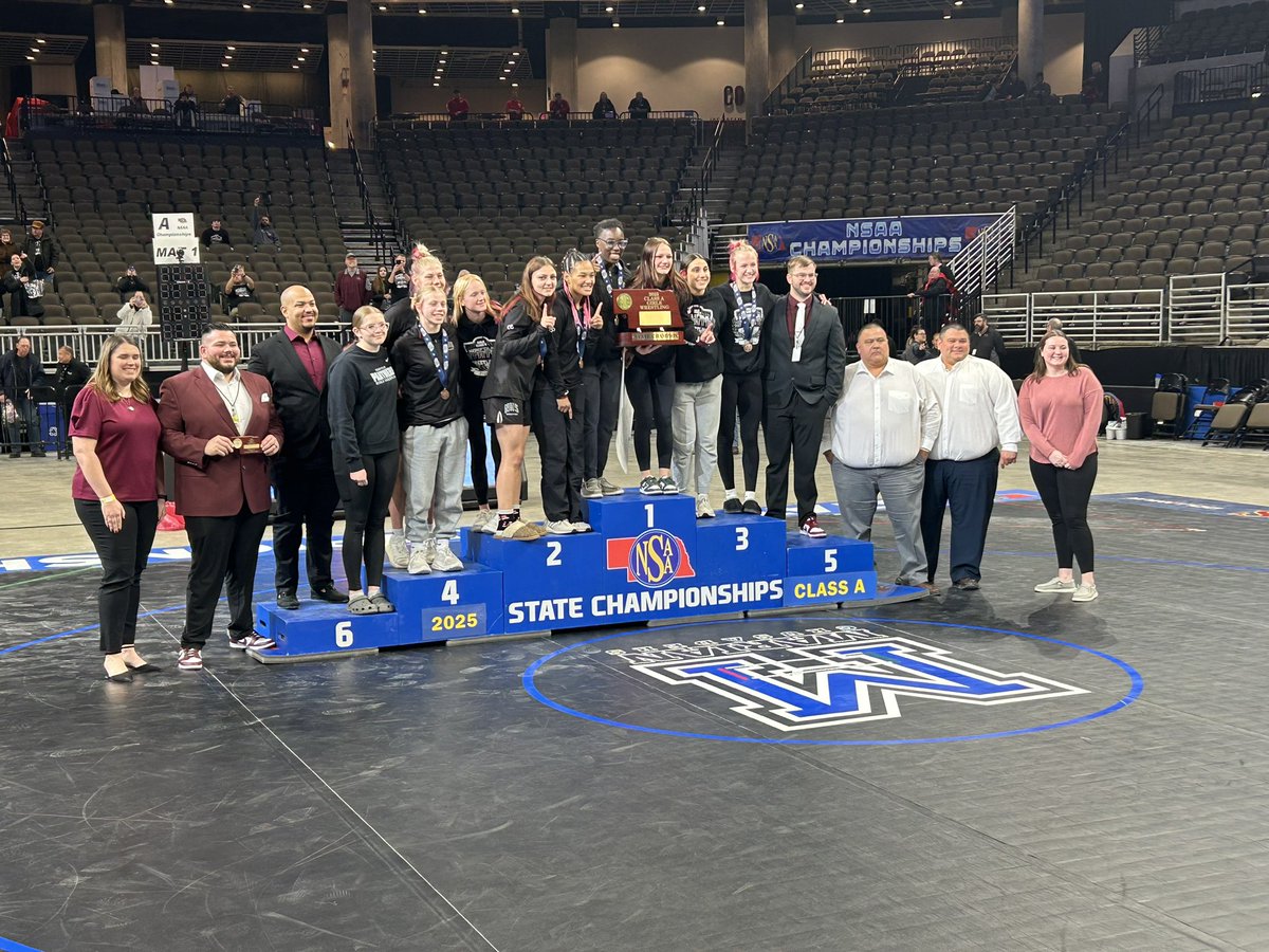 Congratulations to the 2025 Nebraska State girls wrestling champions. Congratulations wrestlers and coach coaches. #npspanthers