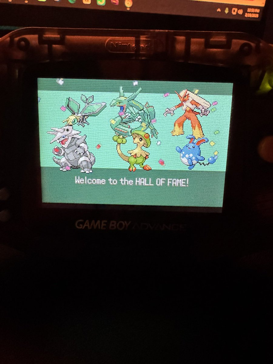 Fun little side run to complete the living dex 🤝
Regular season MVP: Breloom
Finals MVP: Rayquaza