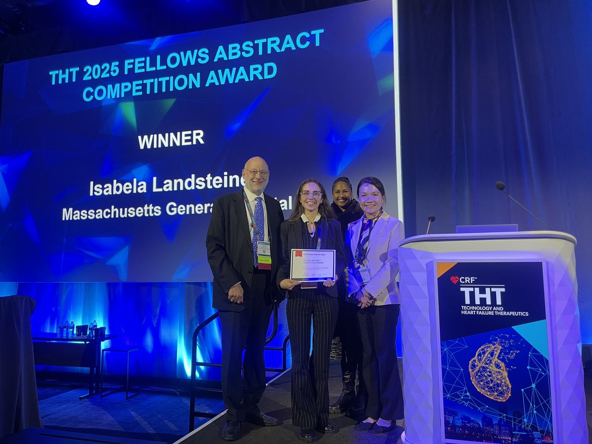 Isabela Landsteiner (@landsteiner_i) on Twitter photo Honored to be selected as the THT 2025 Fellows Abstract Competition Winner! Grateful for the opportunity to share my work and for the invaluable mentorship of Dr. Lewis.<a href="/GLewisCardiol/">Greg Lewis</a> Thank you to Dr. Burkhoff <a href="/BurkhoffMd/">Dan Burkhoff MD PhD</a> and the THT team <a href="/crfheart/">Cardiovascular Research Foundation</a> <a href="/ChonyAlbertMD/">ChonyAlbert MD</a> <a href="/PennyRampersad/">Penelope Rampersad MD, MSc, FRCPC, FACC</a> Honored to be selected as the THT 2025 Fellows Abstract Competition Winner! Grateful for the opportunity to share my work and for the invaluable mentorship of Dr. Lewis.<a href="/GLewisCardiol/">Greg Lewis</a> Thank you to Dr. Burkhoff <a href="/BurkhoffMd/">Dan Burkhoff MD PhD</a> and the THT team <a href="/crfheart/">Cardiovascular Research Foundation</a> <a href="/ChonyAlbertMD/">ChonyAlbert MD</a> <a href="/PennyRampersad/">Penelope Rampersad MD, MSc, FRCPC, FACC</a>