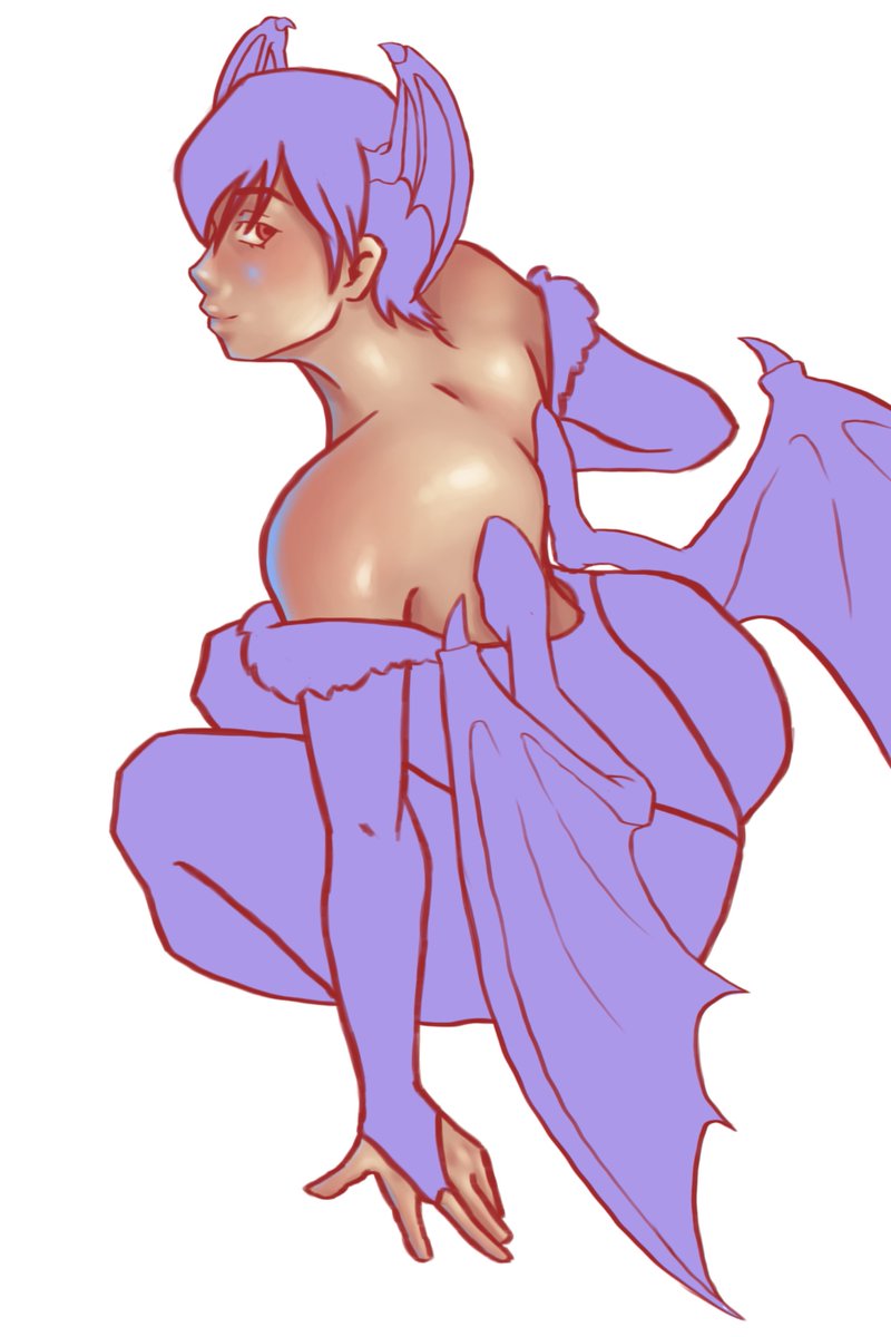 freckledharley's tweet photo. lil wip of lilith darkstalkers https://t.co/A2haMpU8Fi