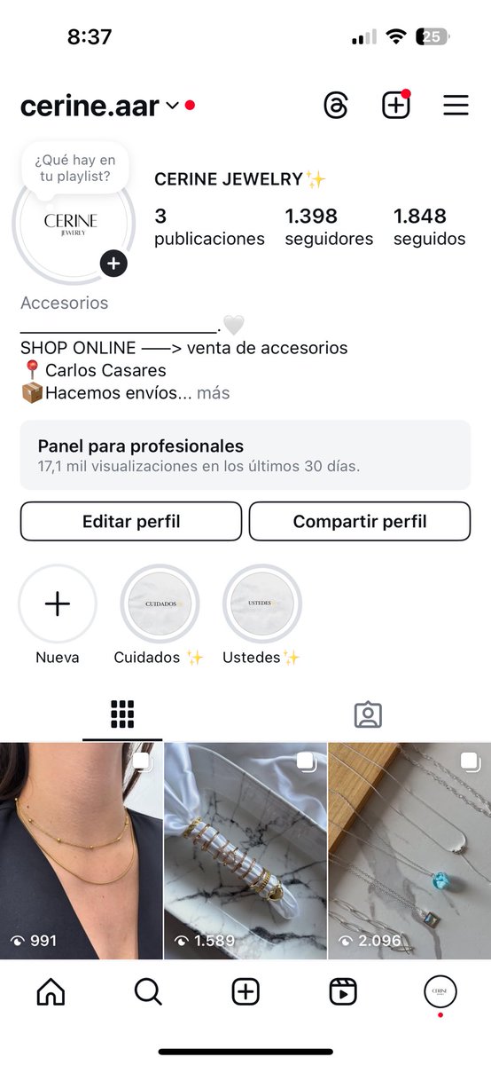 Por si me quieren seguir en Instagram <a href="/cerine/">Cerine</a>.aar 
Se autorregalan o los pibes activan y le regalan a sus novias 🤭
O tiren indirectas 😉