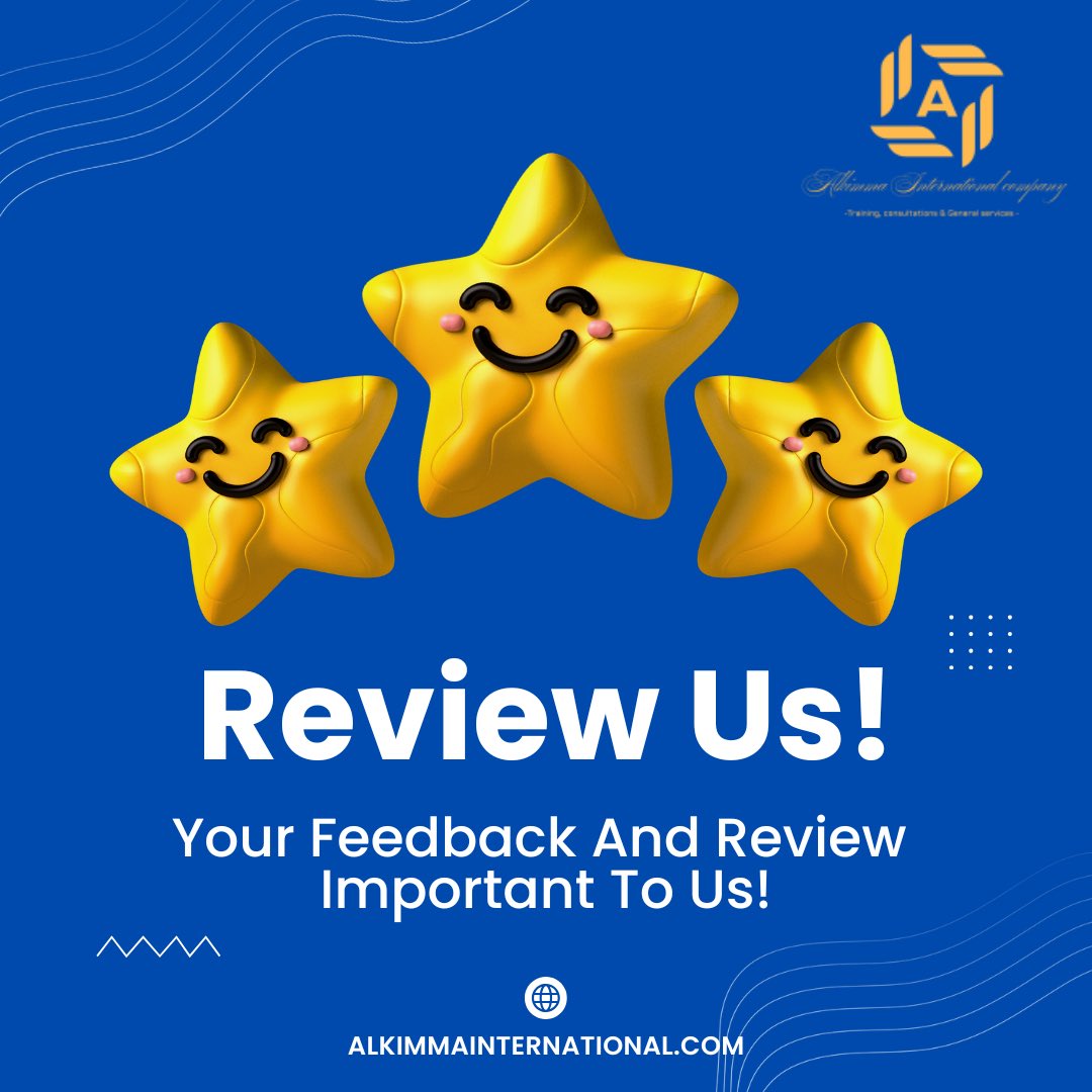 AlkimmaLtd's tweet photo. Have you taken a course or received guidance from Alkimma International? Your feedback matters! 🌟 Leave us a review on Google and help others find quality education. 
Click here to share your experience: https://t.co/cA2pJXWFkX

 Thank you for your support! https://t.co/tnWyfhKQNu