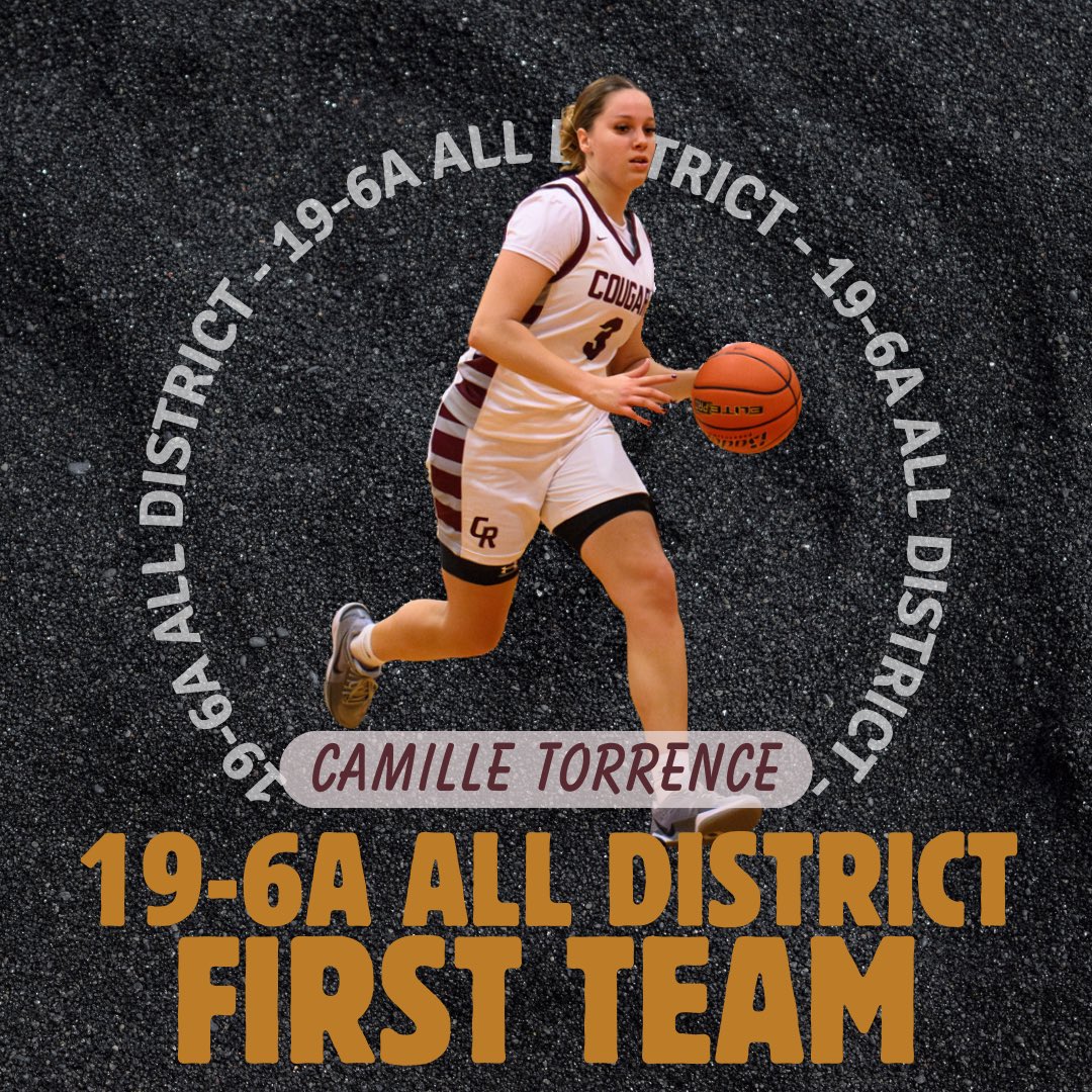 CincoGirlsHoops (@cincogirlshoops) on Twitter photo Congratulations to Senior Camille Torrence for being named 19-6A First Team All District!๐๐
#alldistrict #firstteam #accolade #100for100 #cpoe #ladycougars #earnednotgiven
<a href="/CincoAthletics/">CRHS Athletic Booster Club</a> <a href="/ChrisDudley40/">Coach Dudley</a> <a href="/kaye1332/">Dr. Kaye Williams</a> Congratulations to Senior Camille Torrence for being named 19-6A First Team All District!๐๐
#alldistrict #firstteam #accolade #100for100 #cpoe #ladycougars #earnednotgiven
<a href="/CincoAthletics/">CRHS Athletic Booster Club</a> <a href="/ChrisDudley40/">Coach Dudley</a> <a href="/kaye1332/">Dr. Kaye Williams</a>