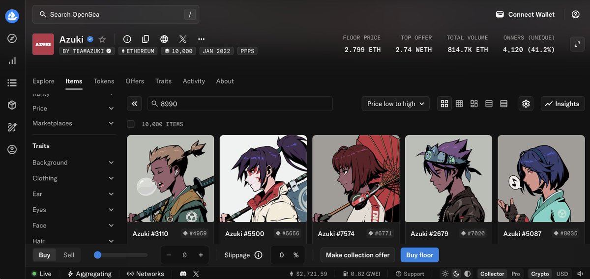 shallowtrades's tweet photo. Took a look at the new @opensea marketplace today.

Definitely a lot of similarities to @blur_io (including a 0.5% royalty).

However, as someone who used OpenSea for 5 years, I will say that this update is a HUGE improvement.

Much better flow, cleaner UI, and good dashboards for both "Collector" and "Pro".

In my opinion, this will make trading NFTs feel more fluid to new users. In a space that puts tech first, it always amazed me how clunky NFT trading felt.

But for veteran traders, this update doesn't mean much beyond the upcoming $SEA airdrop. 

It is already clear that a lot of traders are farming potential $SEA, but will it be worth it? 

Similar to Blur (again), OpenSea is factoring in loyalty - undoubtedly a play to take back trading volume and secure a new round of VC funding.

If you made it this far, thanks! Let me know what you think of the new OpenSea and how you'll be positioning yourself for the upcoming $SEA TGE 🫡