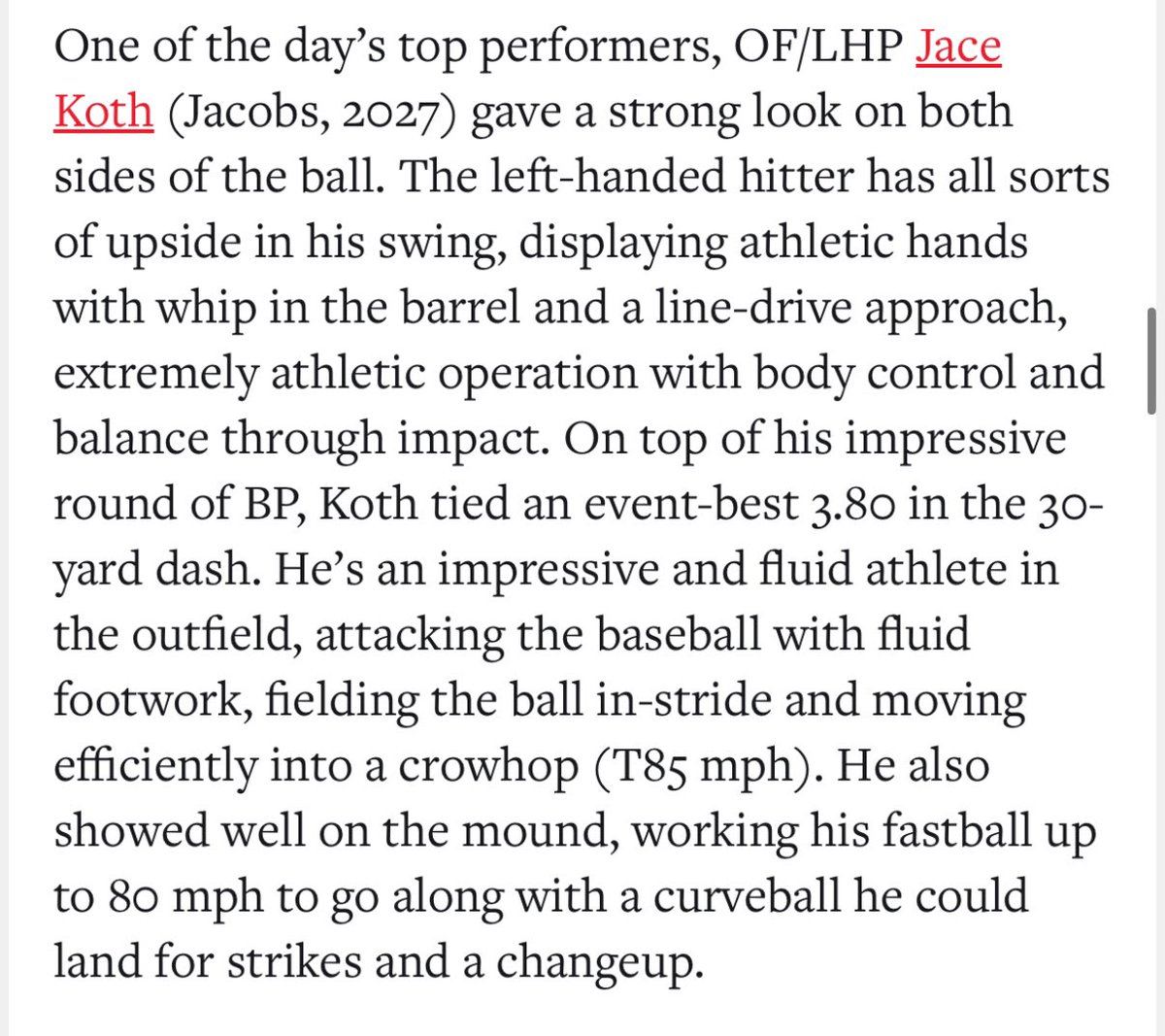 Thank you <a href="/PrepBaseballIL/">Prep Baseball Illinois</a> <a href="/RaysIllinois/">GRB Rays-Illinois</a> <a href="/HDJBaseball/">Jacobs Baseball</a>