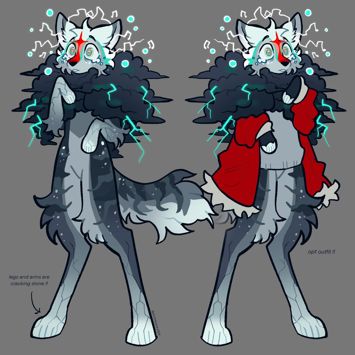 plushiecore's tweet image. custom commision i did for voidofwinter on toyhouse!! this one is based on unfold :) (specifically the smile live vers) #furry