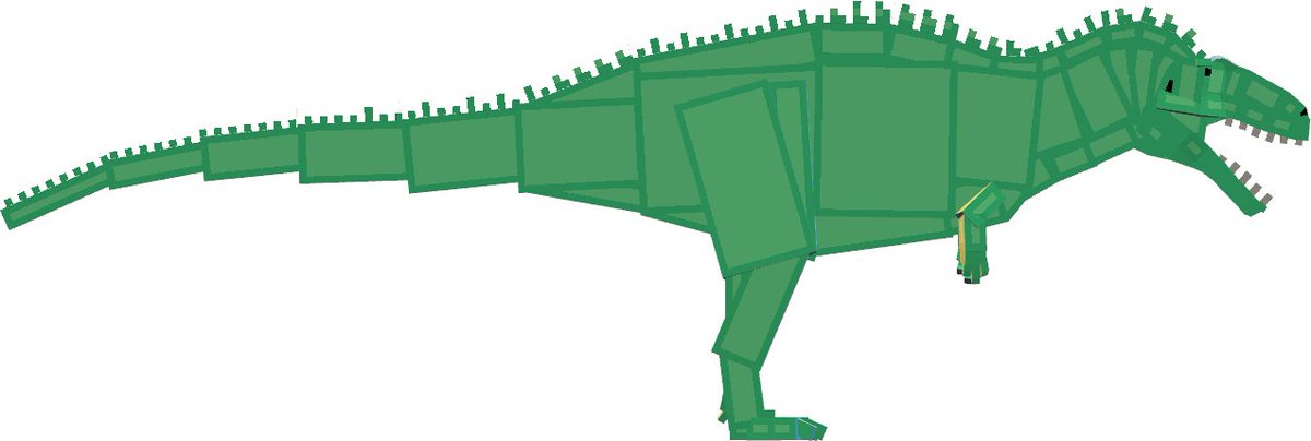 TheRealSeishiro's tweet photo. Acrocanthosaurus Atokensis Dorsal Spikes W.I.P probably one last change before it's complete by @TPixel55 https://t.co/L8g8Gkox5V