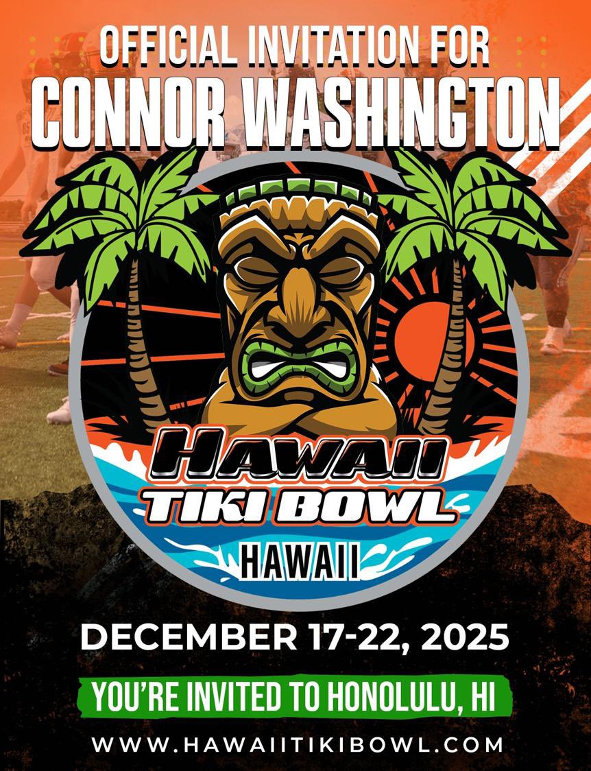 Connor Washington (@connorwashptx) on Twitter photo Thank you coach <a href="/FillippSAU/">Vince Fillipp</a> for the opportunity at the <a href="/HawaiiTikiBowl/">Hawaii Tiki Bowl</a>
<a href="/Coach_KMay/">Kevin May</a> <a href="/tejankoroma56/">Tejan Koroma</a> <a href="/chrisfish7/">Chris Fisher</a> Thank you coach <a href="/FillippSAU/">Vince Fillipp</a> for the opportunity at the <a href="/HawaiiTikiBowl/">Hawaii Tiki Bowl</a>
<a href="/Coach_KMay/">Kevin May</a> <a href="/tejankoroma56/">Tejan Koroma</a> <a href="/chrisfish7/">Chris Fisher</a>