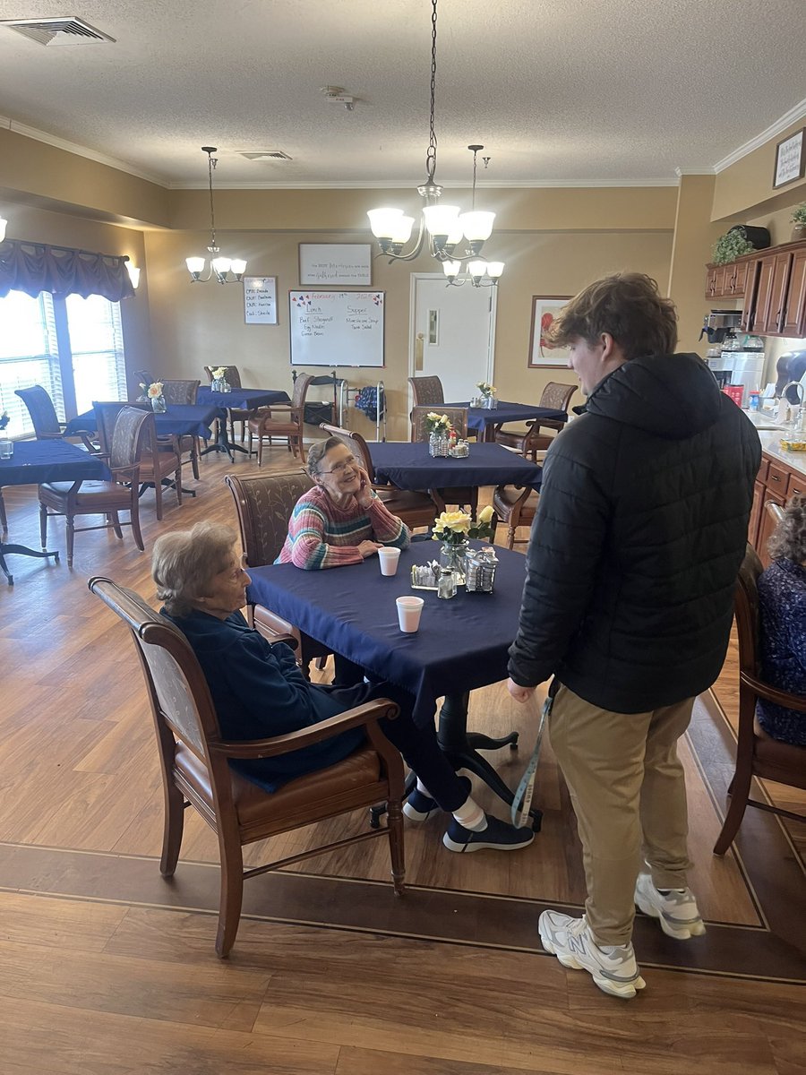 SWOSUFootball's tweet photo. Make a Positive Impact!

This morning members of our team spent their snow day at the Sterling House of Weatherford to play corn hole and sing karaoke! 

#EAT https://t.co/SHGjwxo6Xm