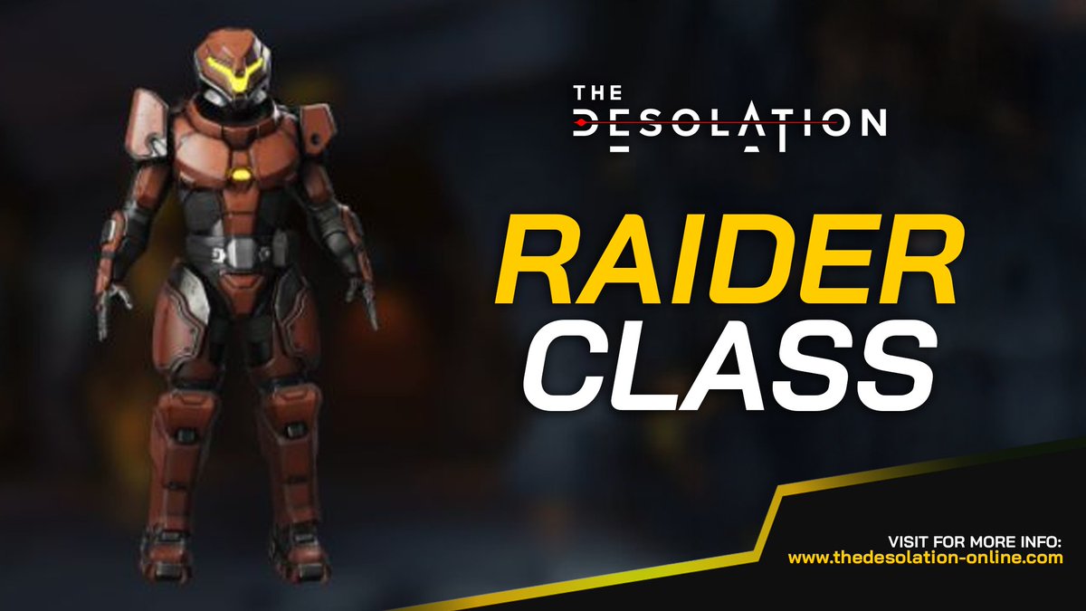 OpenLoot's tweet photo. The Raider Class who was seen in the previous @Play_Desolation  video is a Super-Soldier capable of adapting to any combat situation, they are strong, fast and resourceful. 💥

A one-man army dealing high amounts of damage with weapons from a distance! 𖦏

Stay tuned for this! Check out The Desolation now: https://t.co/m60p8PEr1Y