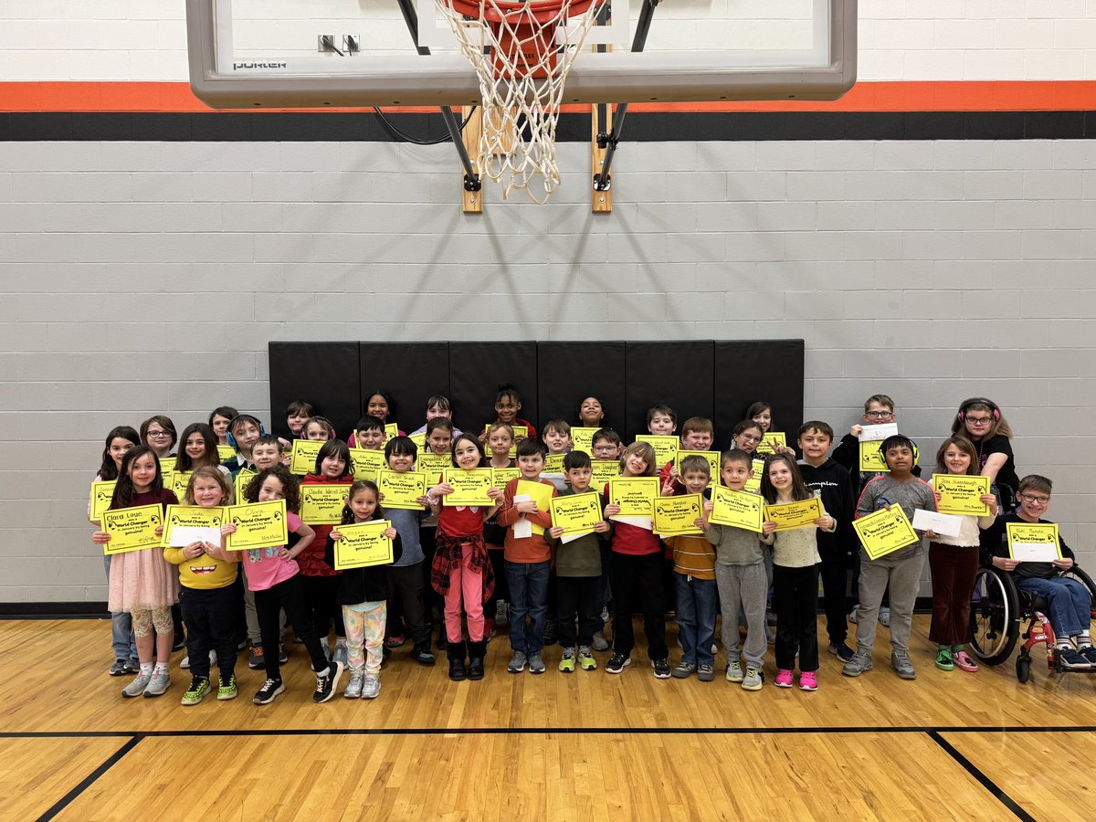 Congratulations to our January World Changers! This group of students were recognized at our PBIS assembly for displaying our monthly virtue: Being genuine.