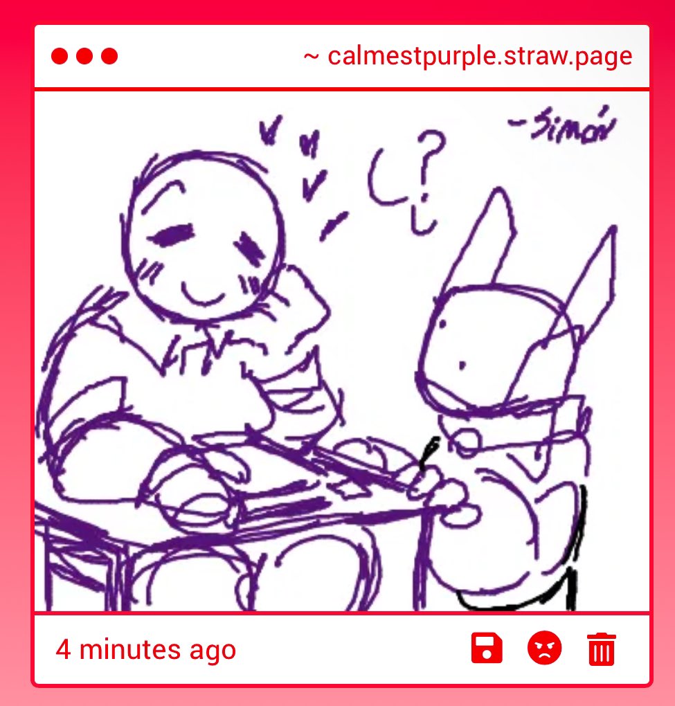 woah ! is that us ? thank you simón !! this is so cute ! 💜