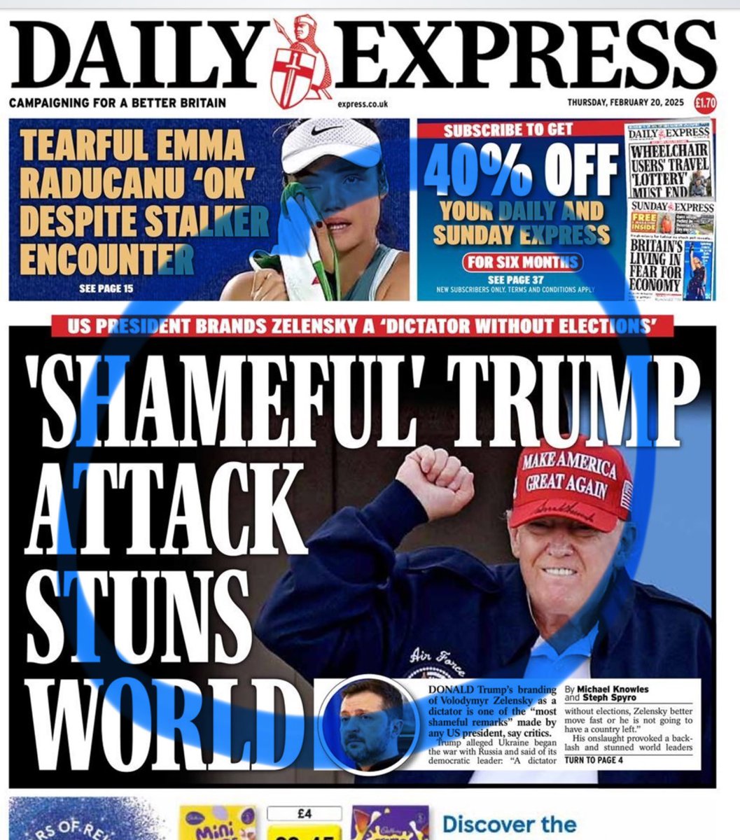 Suddenly Trump has lost the populist UK media: “Appalling,” “Shameful,” “Putin’s Poodle.”