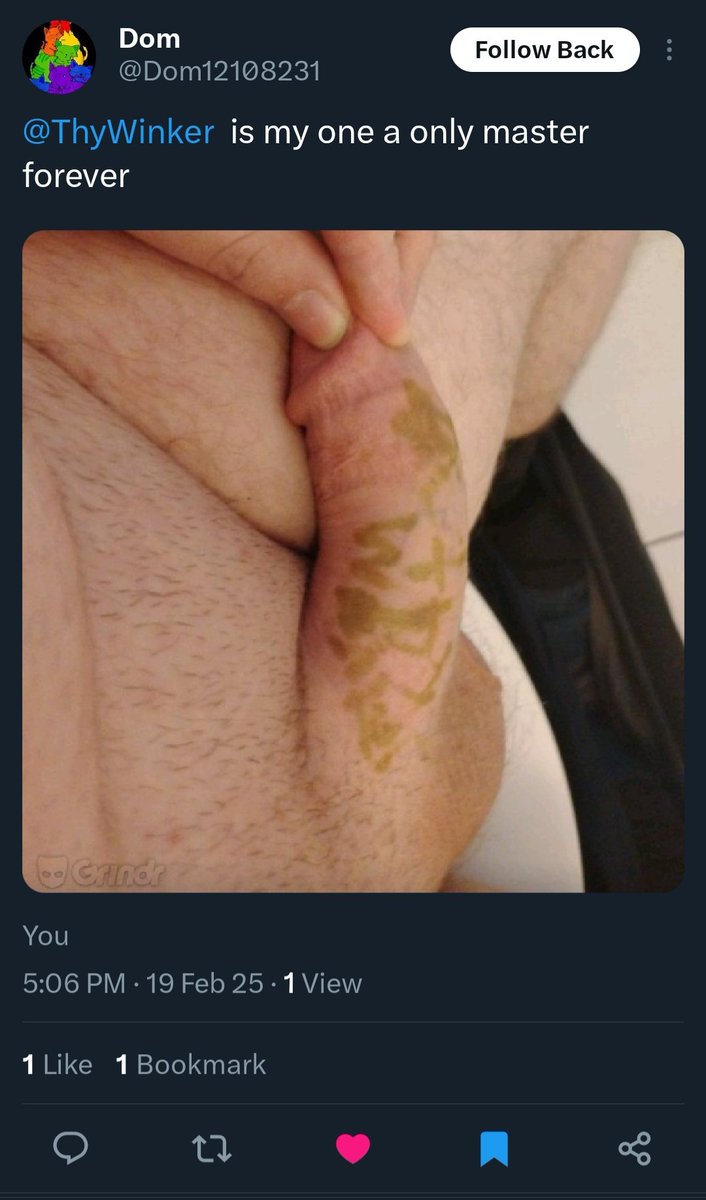 ThyWinker's tweet photo. @Dom12108231 is my good little sub! ;) https://t.co/fPyN72DG2v