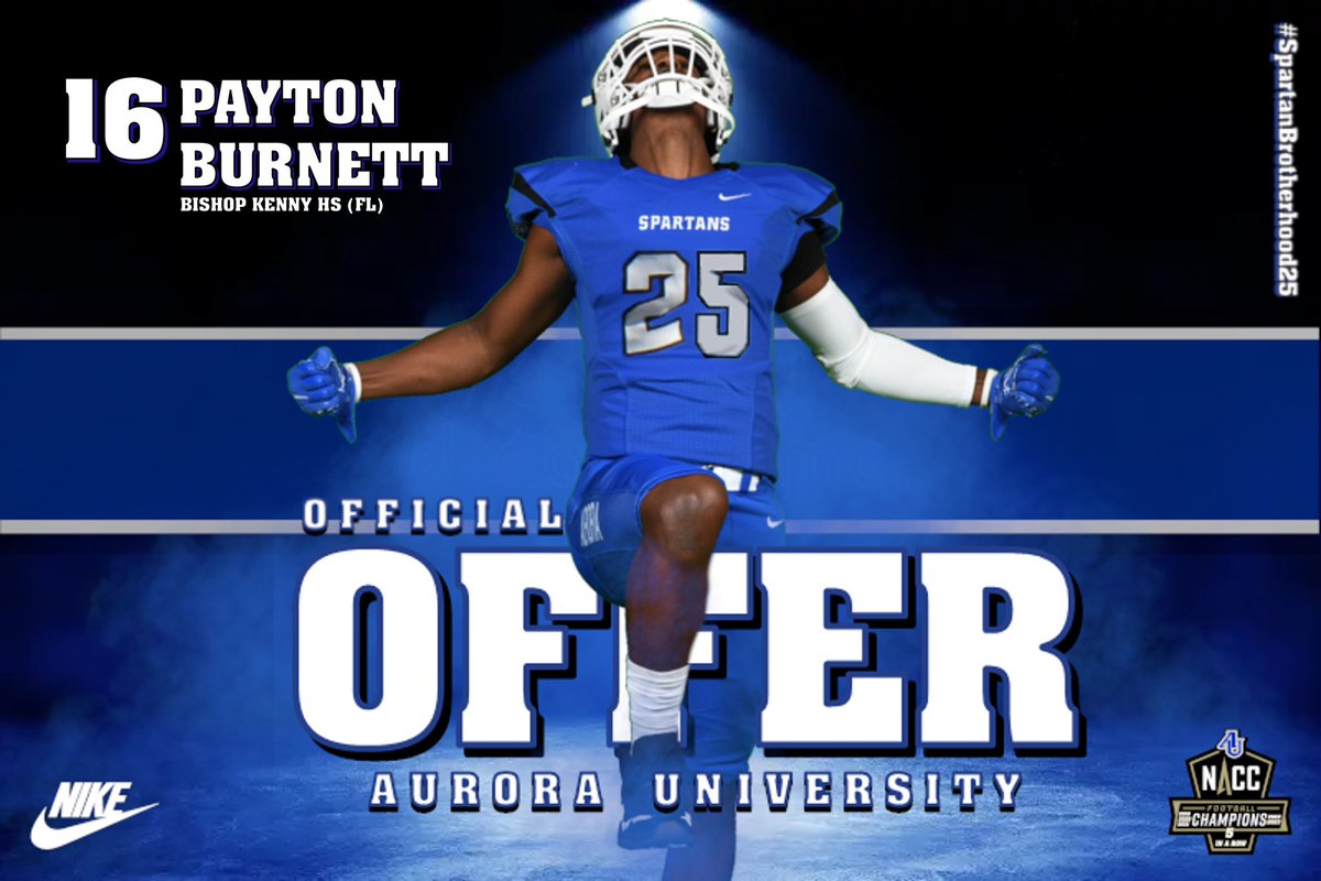 Payton Burnett 🇺🇸🇵🇭🇬🇾 (@paytonkburnett) on Twitter photo Blessed and excited to receive an offer from <a href="/AU_SpartanFB/">Aurora University Football</a> !!🙏
Thank you <a href="/CoachPiasecki/">Coach Pi</a> <a href="/DonBeebeNFL/">Don Beebe</a>
<a href="/CoachTKrause/">Tim Krause</a> <a href="/CoachMac8740/">Coach Mac</a> <a href="/CoachGCase/">Greg Case</a> <a href="/bhernyscoutguy/">Brian Herny</a> Blessed and excited to receive an offer from <a href="/AU_SpartanFB/">Aurora University Football</a> !!🙏
Thank you <a href="/CoachPiasecki/">Coach Pi</a> <a href="/DonBeebeNFL/">Don Beebe</a>
<a href="/CoachTKrause/">Tim Krause</a> <a href="/CoachMac8740/">Coach Mac</a> <a href="/CoachGCase/">Greg Case</a> <a href="/bhernyscoutguy/">Brian Herny</a>