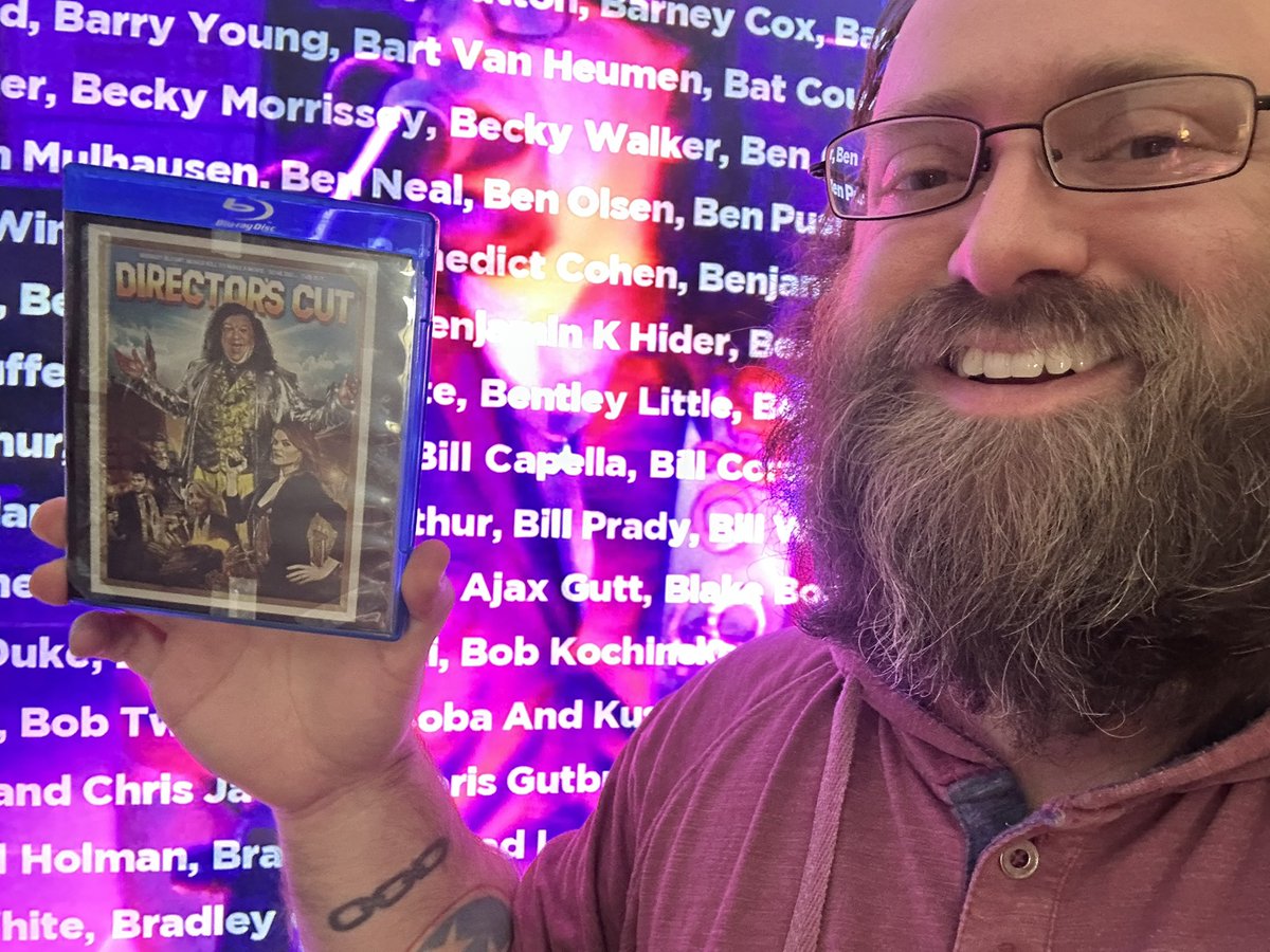 MonkeyPunchBaby's tweet photo. My 60th movie of the year (gotta keep plugging away to get to 365), I chose one that I helped get made! Directors Cut, directed by @AdamRifkin, it was written by and stars @pennjillette (one of my personal heroes.) This is a wild and kooky movie and I love it dearly. https://t.co/vUvU9I2v2e