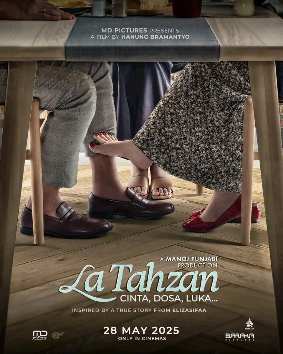 Hilmi28's tweet image. Kata Laa Tahzan ada dalam Al-Qur'an QS. At Taubah ayat 40. Sangat tdk pantas dipakai utk judul film dengan poster berilustrasikan perselingkuhan. Mohon pihak2 yg punya otoritas utk mengingatkan hal ini.