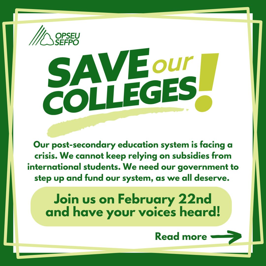 OPSEU560's tweet image. Join us on Saturday, February 22, at 1:00 PM. We will be at 2428 Islington Ave. Etobicoke, ON M9W 3X8 

If you need transportation, sign up for one of the pick up locations here: bit.ly/FEB22RALLY