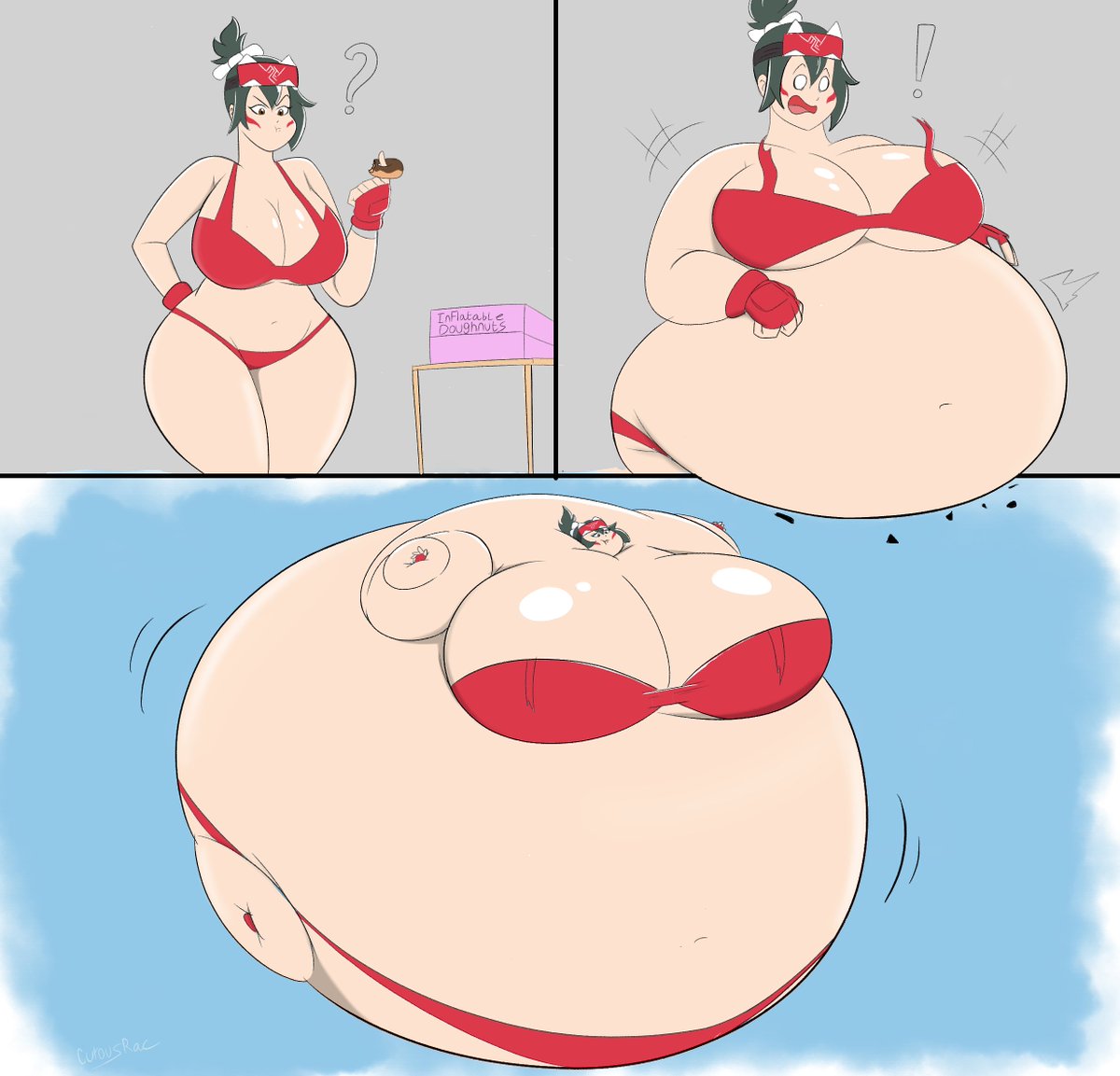 kiriko and one special doughnut.