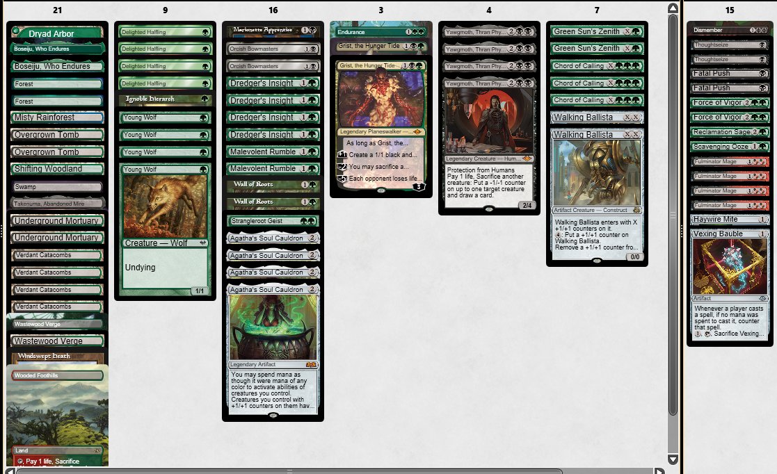 Back to back to back Top8 chally with Dredgers Yawg. Feels like 2022 all over again! Faced a lot of BW Ketramose and Arch'ed them so much! Played 61 cards due to accident, slightly different than in the SS but this is the version I would recommend moving forward #teamKCT