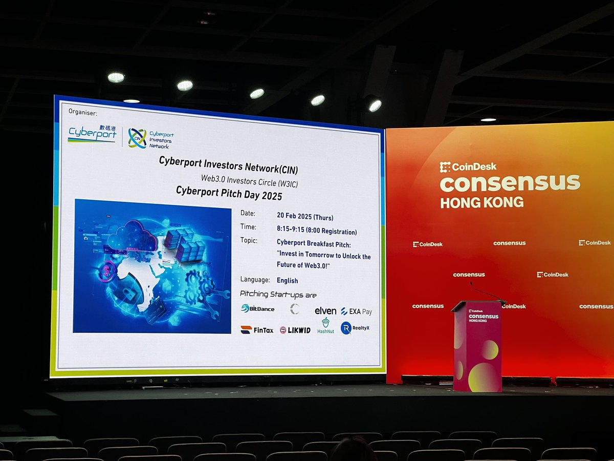likwid_fi's tweet photo. LIKWID is presenting on Cyberport pitch day 2025 3C hall @cyberport_hk
#Consensus2025 #coindesk #cyberport #LIKWID https://t.co/dYVGXLWcoE