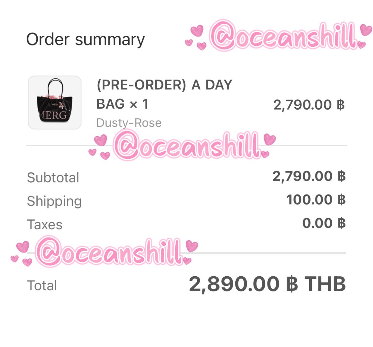 oceanshill's tweet photo. WTS ปล่อยแยก และ ยก set
🖤#ADayBag
🖤Color: Dusty Rose/2,890฿
💖Caless Scarf in Pink Blush
💖ราคา 590฿
📦เพิ่มค่าส่ง 60฿
#mergeofficial #merge
#MergexSuperSun
#SerendipityBloom
#SuperSun
#ZeeNuNew #ซีนุนิว
#ZeePruk #ซีพฤกษ์
#ZonZon #Zunshine
#ตลาดนัดดมด
#ตลาดนัดdmd https://t.co/emZCZf9cnb