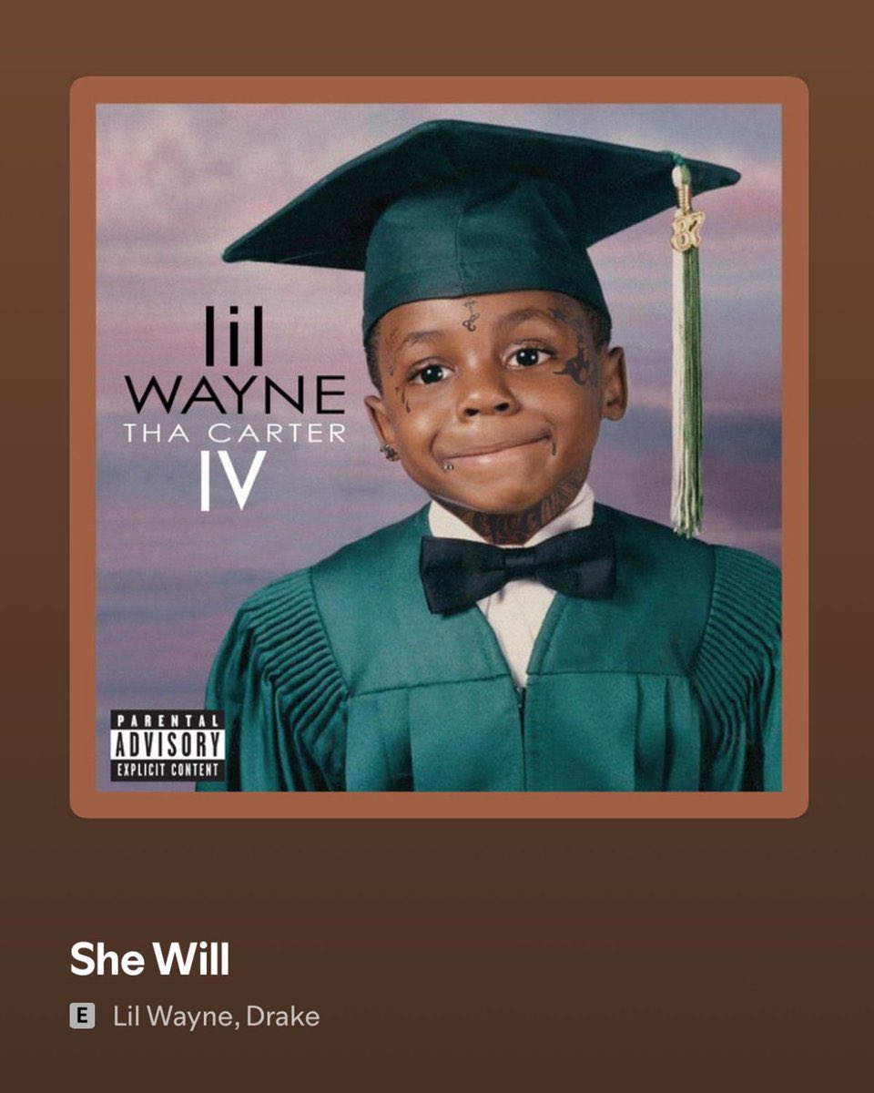 hypergaged's tweet image. Lil Wayne’s ‘She Will’ is trending on Apple Music nearly 14 years after since its release