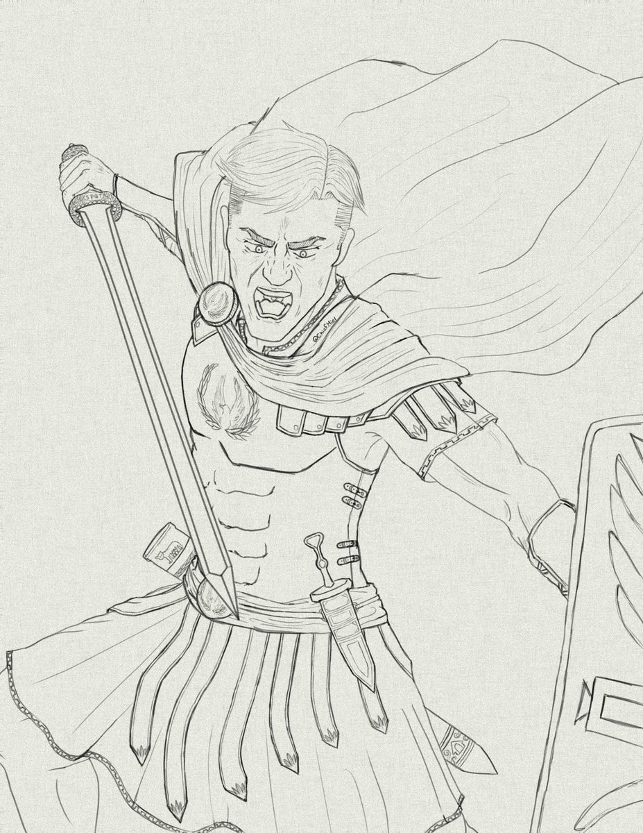 ChiefMiel's tweet photo. As promised, please enjoy my version of our beloved Legatus Erwin.

I'll finishing this piece with color, shading, and highlights if it gets 25 reposts.

Please consider helping my account grow. Many thanks in advance. 🙇‍♀️

#RomanErwin #CommanderErwin #ErwinSmith https://t.co/klg9OSaIrU