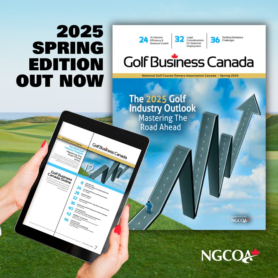 The Golf Business Canada Spring issue is here! ⛳️📖 What’s shaping the golf industry in 2025? How is AI revolutionizing operations? Could a hiring misstep cost you big? And can humour really solve workplace stress? Get the insights you need! Click here! 👉 ngcoa.ca/knowledge/golf…